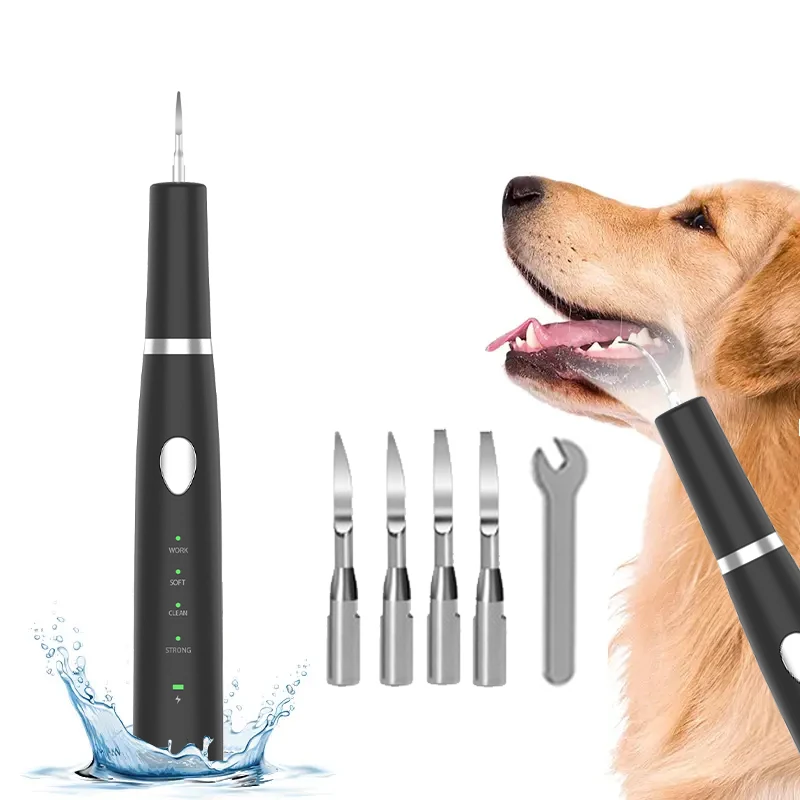 Ultrasonic Dog Teeth Cleaning Kit With LED Light for Pet  With 3 Modes for Teeth Care