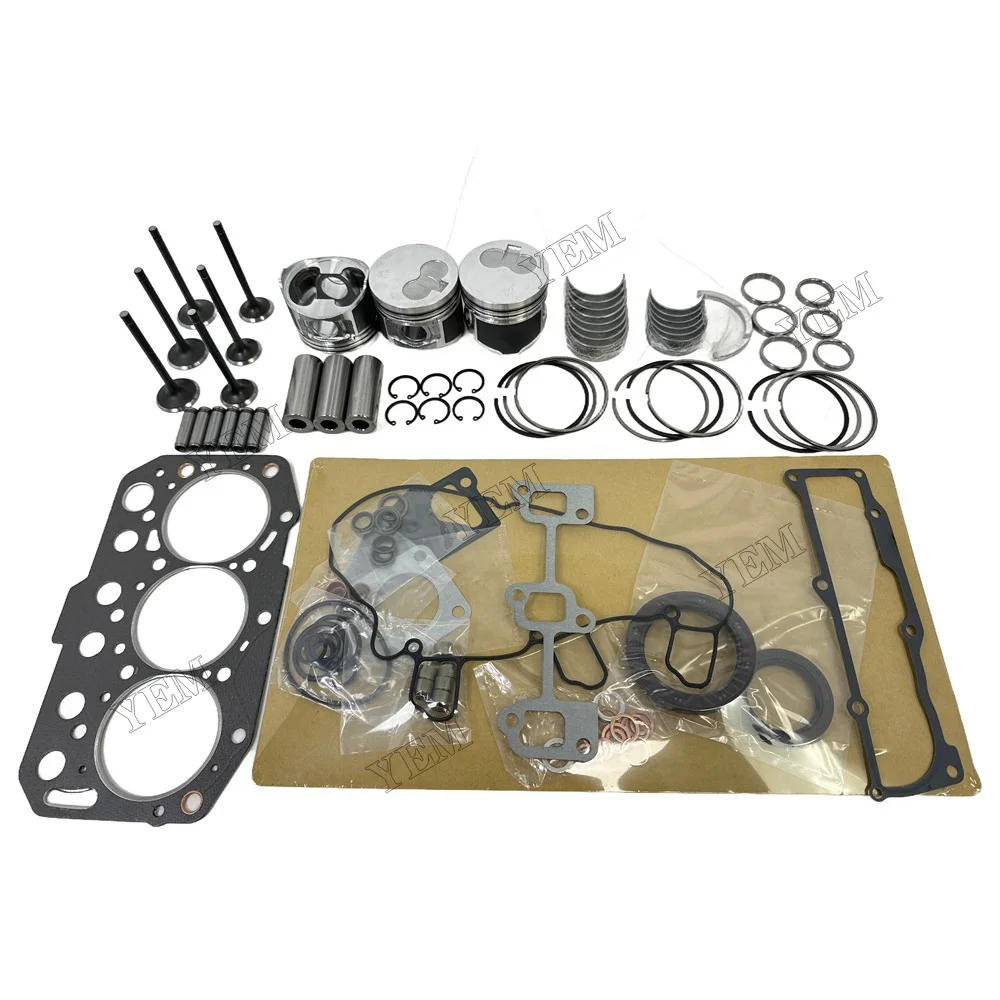 For Yanmar 3TNE74 Overhaul Kit Engine Part Engine Piston Ring Gasket Bearing