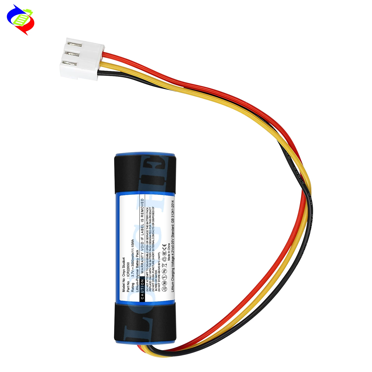 交換用リチウムポリマーICR22650 CP-HK10スピーカーバッテリー Harman