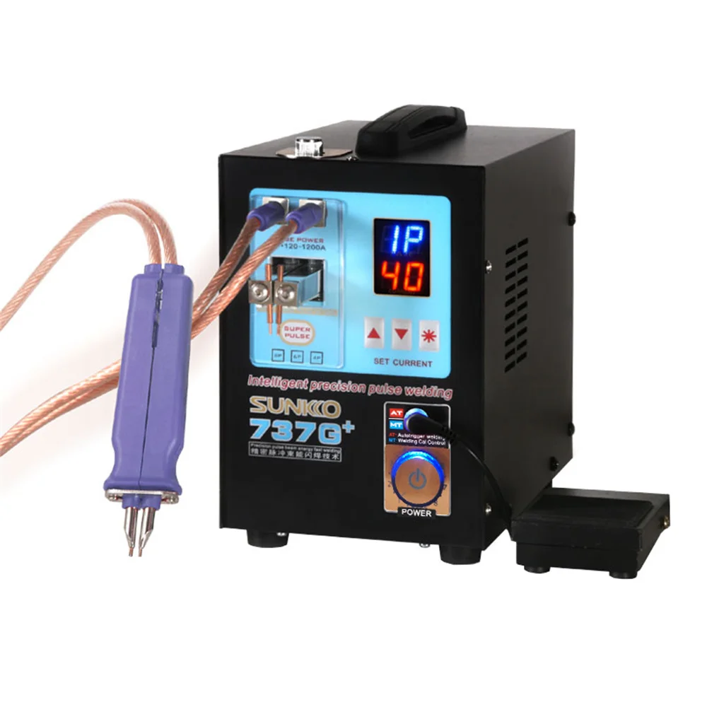 Soldador Por Puntos Portátil SE-203 - Batería 11000mAh, 80 Niveles Ajustables, Pantalla LCD, Ideal Para Soldar Láminas De Níquel En Baterías