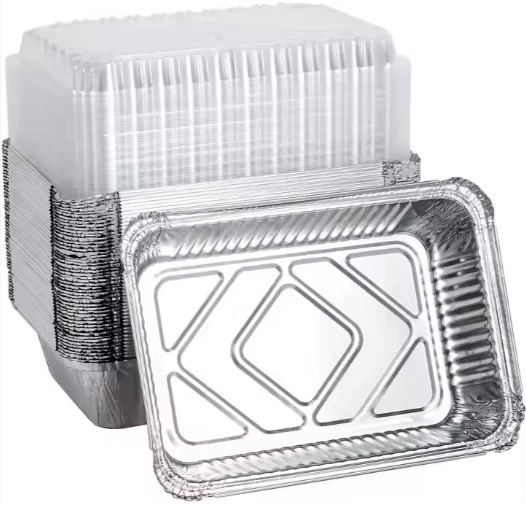 product tia ca50 factory direct sales food contact grade 7 inch square box storage food foil container-2
