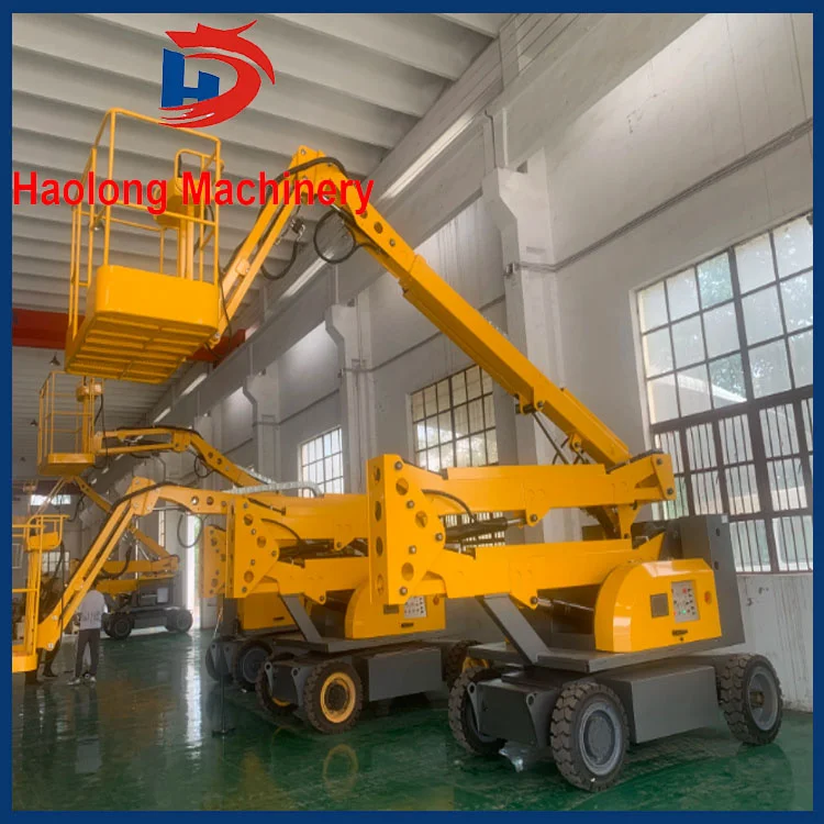 18m Mobile Folding Arm Curved Arm Lift Self Towing Articulated Arm Lift