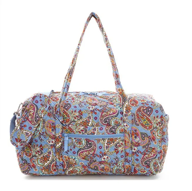 Pattern Women's Large Quilted Duffel Bag Recycled Weekender Travel Featherweight Classics Handbags