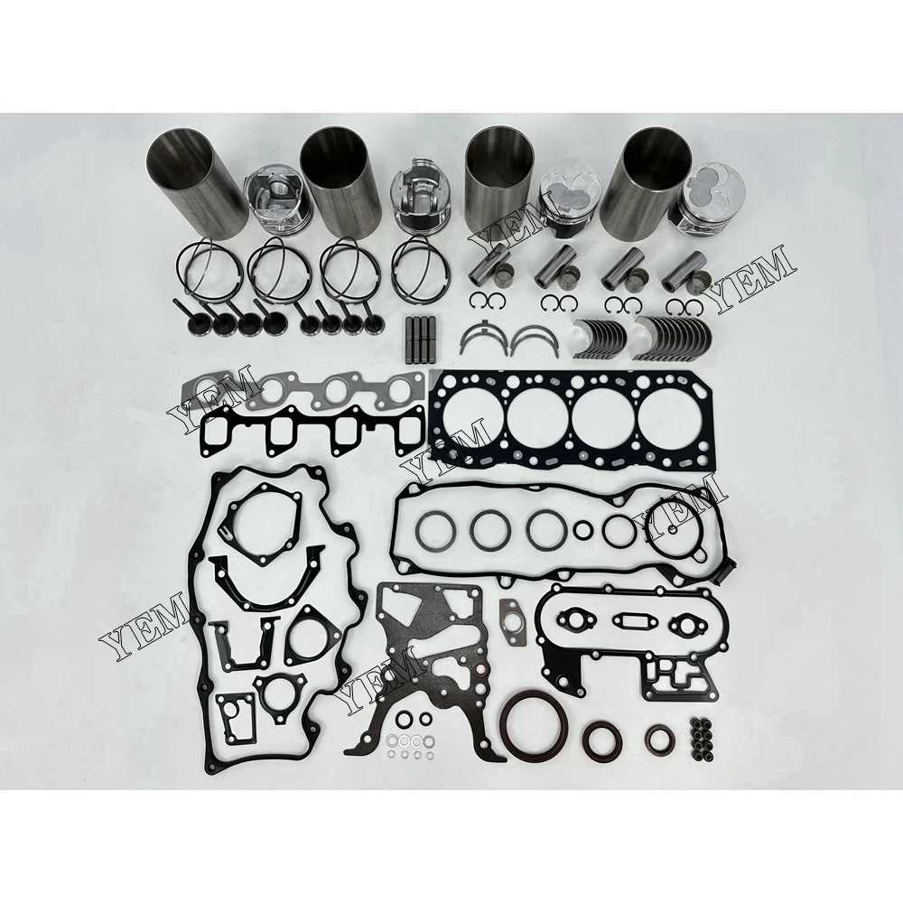 For Toyota 5L Cylinder Liner and Gasket Kit With Bearing Valve Guide Industrial Machinery Spare Parts