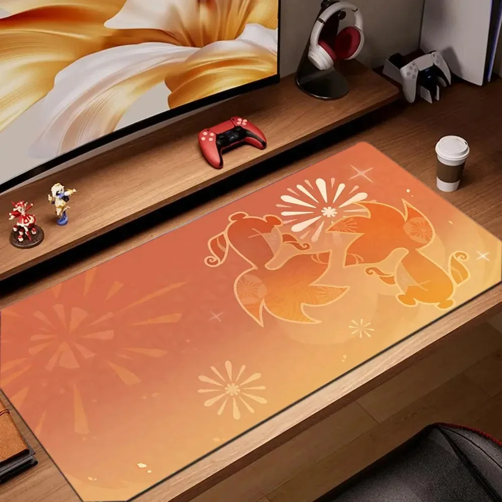 Genshin Impact Character Pattern Stylish Cool PC Gaming Mouse Pads Gamer Mats Teclado Pa aperçu 18