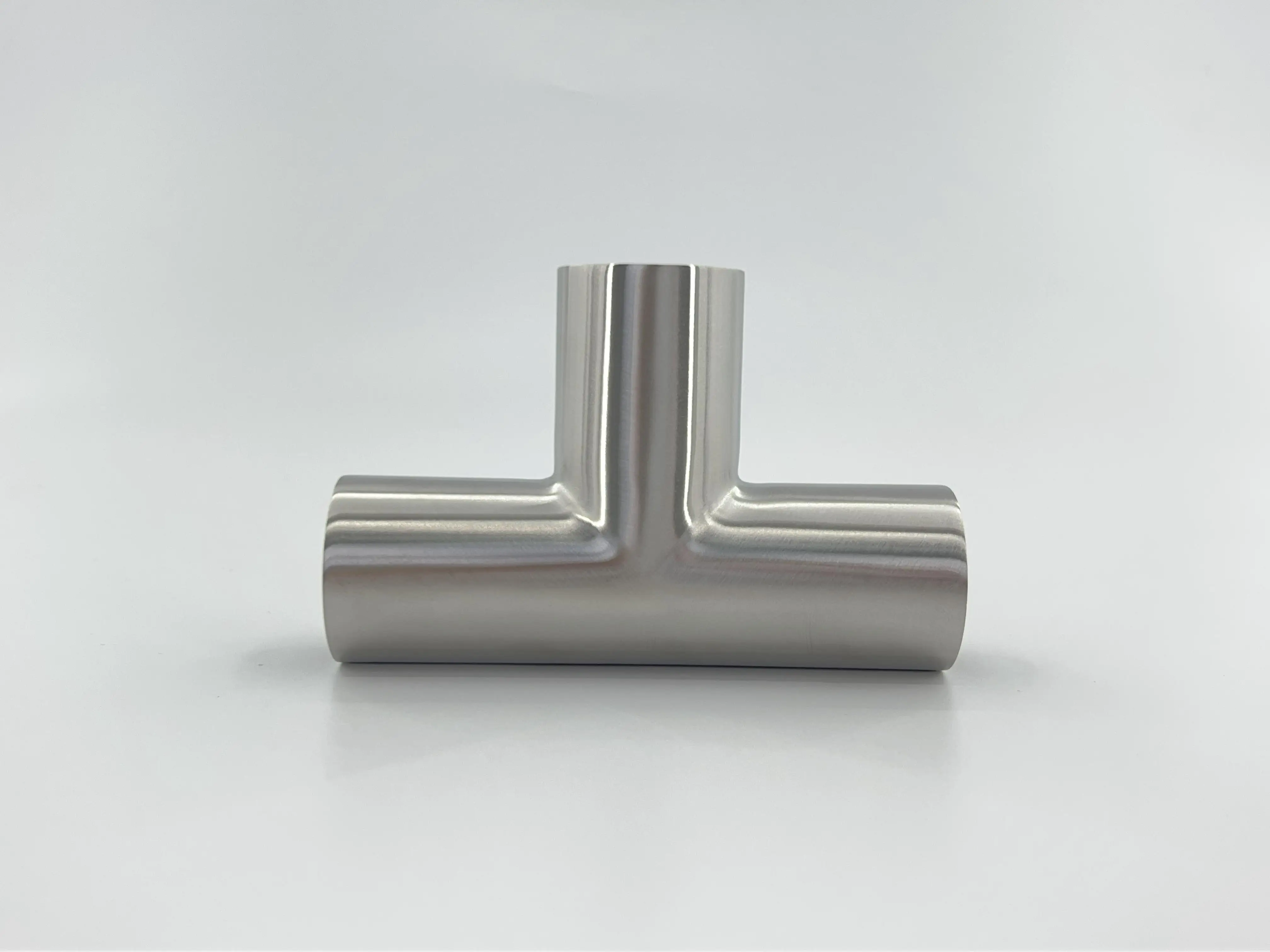 304 Stainless Steel Equal Groove Tee Sanitary Tee Fittings For Pipe Connection