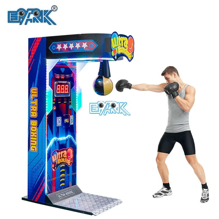 Indoor Coin Operated Boxing Machine Sport Game Hit Target