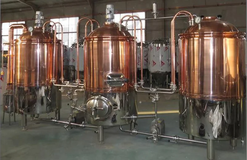 Red Copper beer fermentation tank