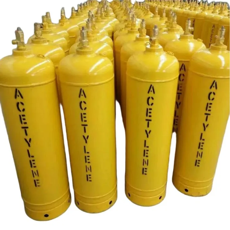 Presyon na Mataas na Pang-industriya na 10L, 13.4L, 40L na Walang Laman na Silindro ng Gas na Acetylene sa Presyo