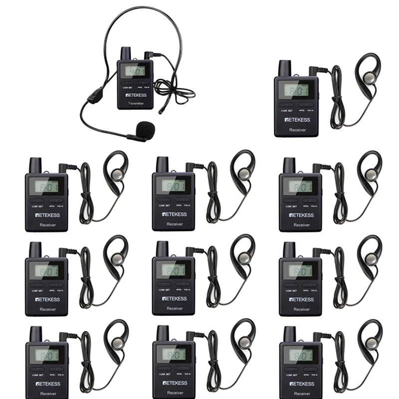 2.4ghz Professional Wireless Audio Transmitter Receiver Tour Guide System For Traveling Museum