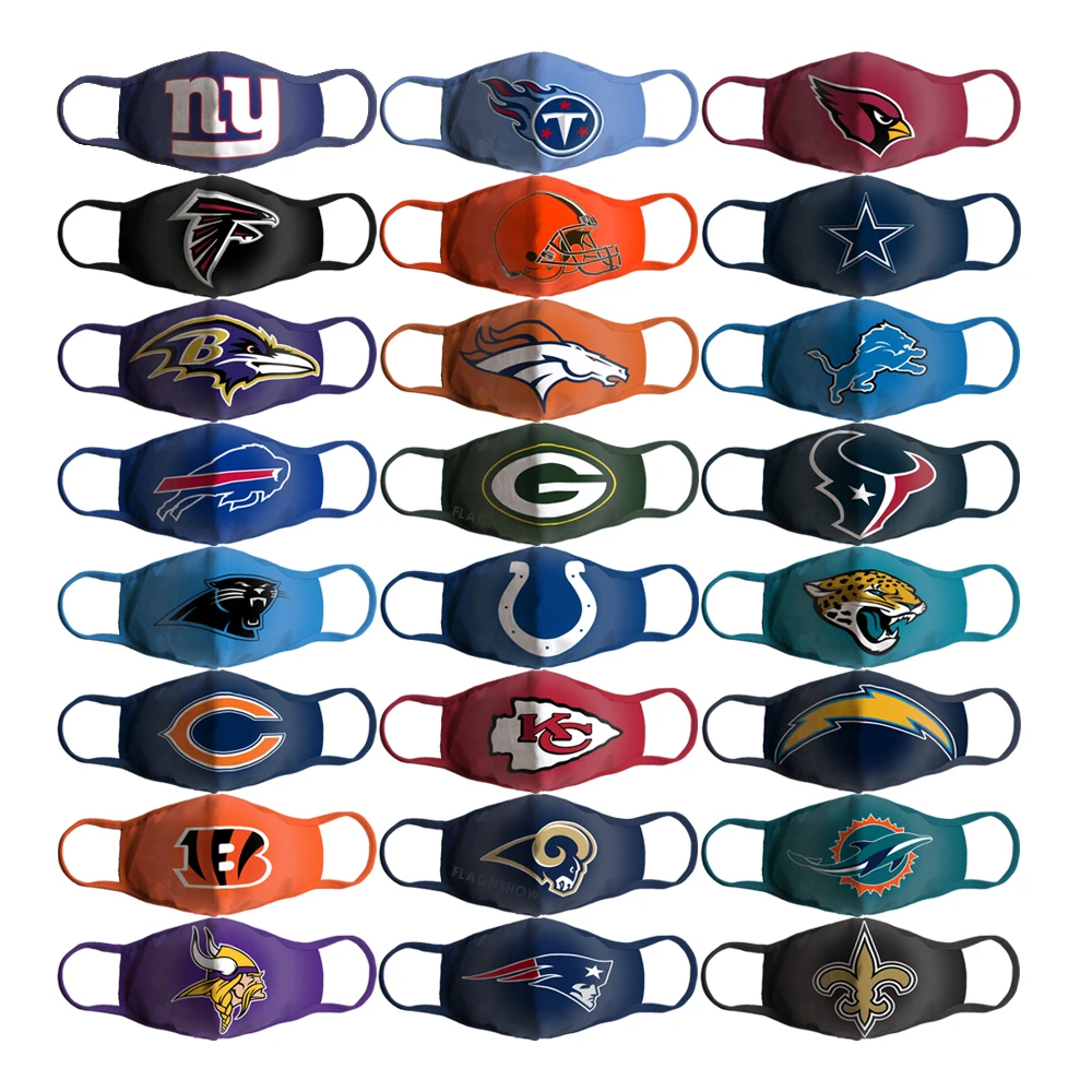 Flagnshow All Team Football Team Nfl Face Masks Fabric Printing Team Sports Nfl Mask Buy Nfl