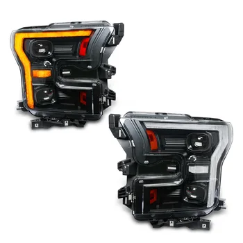 Led Head Light for Ford Ranger F150 2015-2017 Front Bumper Lamp Drl HeadLights Assembly Body Kit Car Accessories