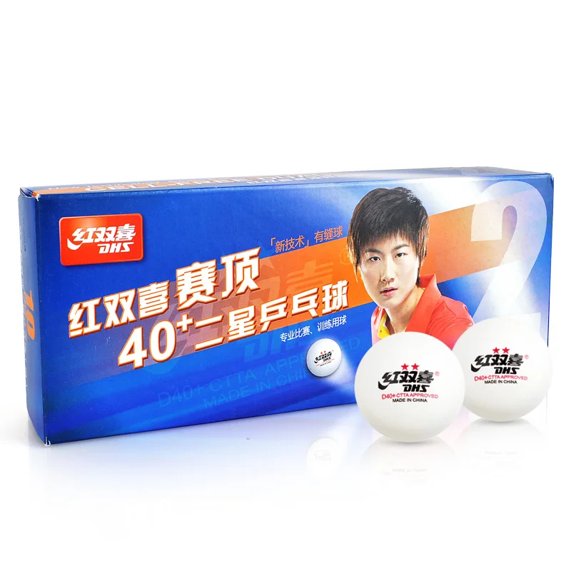 Мячи для настольного тенниса DHS 2 звезды 40 + мячей со швами мячи любителей фитнеса развлечений