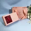 Pink 3 flower box+handbag