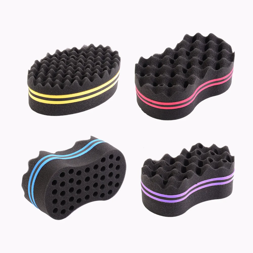 Custom  Men's Dreads Twisting Locks Dreadlocks Curl Brush Sponge Styling Double Wave Magic Hair Twist Sponge