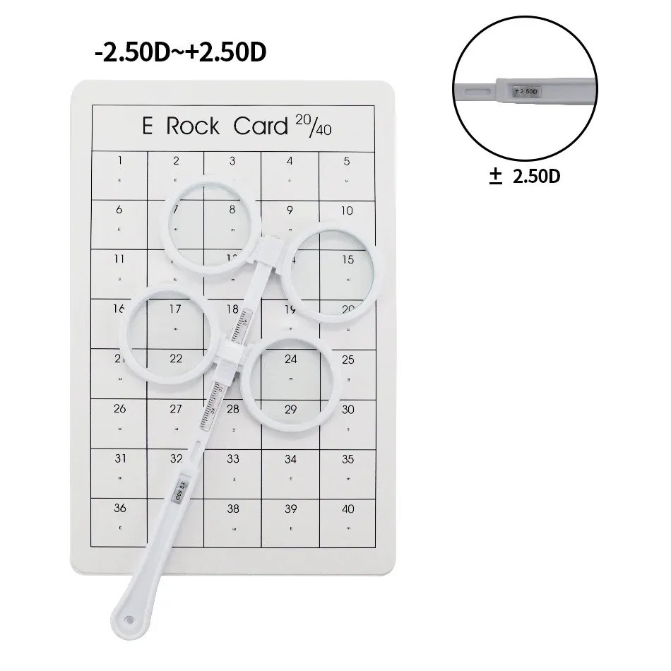 0.50D to 4.00D Scale Flip Lens Confirmation Test Optical Flipper Optometry Plastic Adjustable PD Ophthalmic