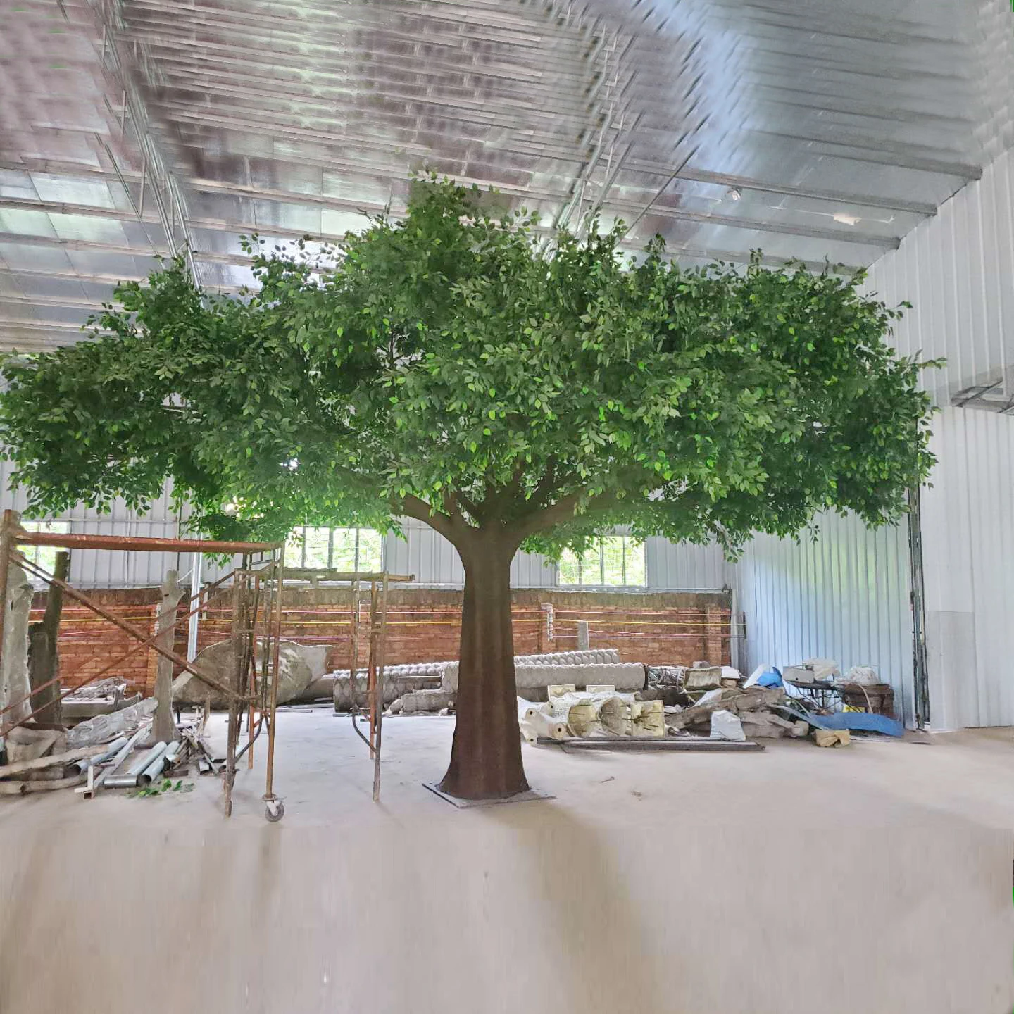 Maßgefertigte Fabrik Günstige Heiße Verkauf Große Schatten Große Outdoor Künstliche Bäume Lebensgroße Künstliche Eichen Bäume Ficus Baum Für Dekoration