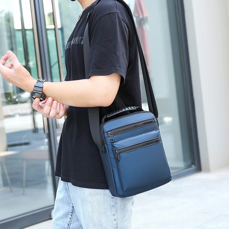 Bolso cruzado de moda urbana para hombre, bandolera de hombro informal para  la escuela, multifunción, antirrobo, Hip Hop, para el pecho| | - AliExpress