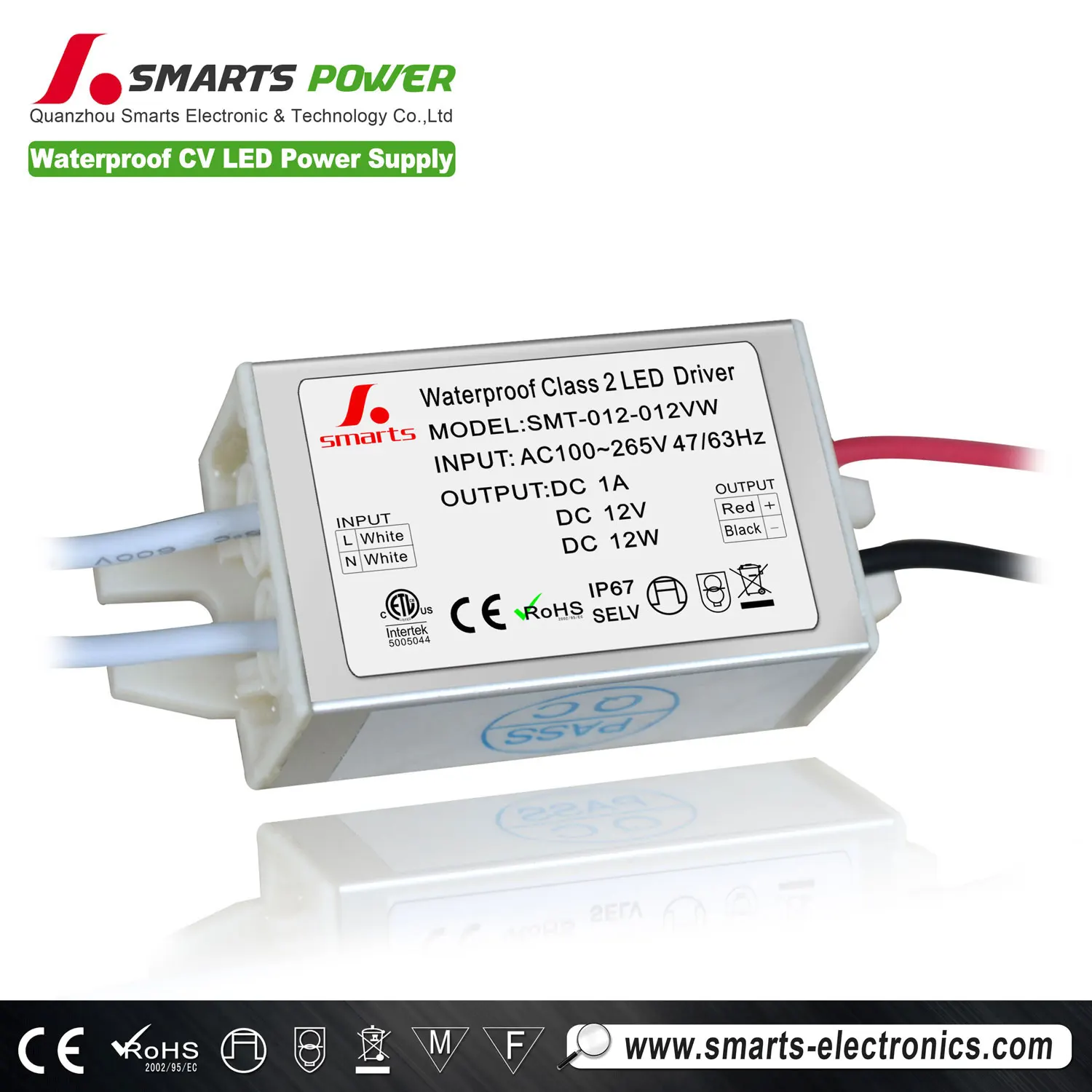 Mini Size Constant Voltage Dc Power Supply 12v 1a for Led Light bar