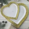 Heart-shaped plate