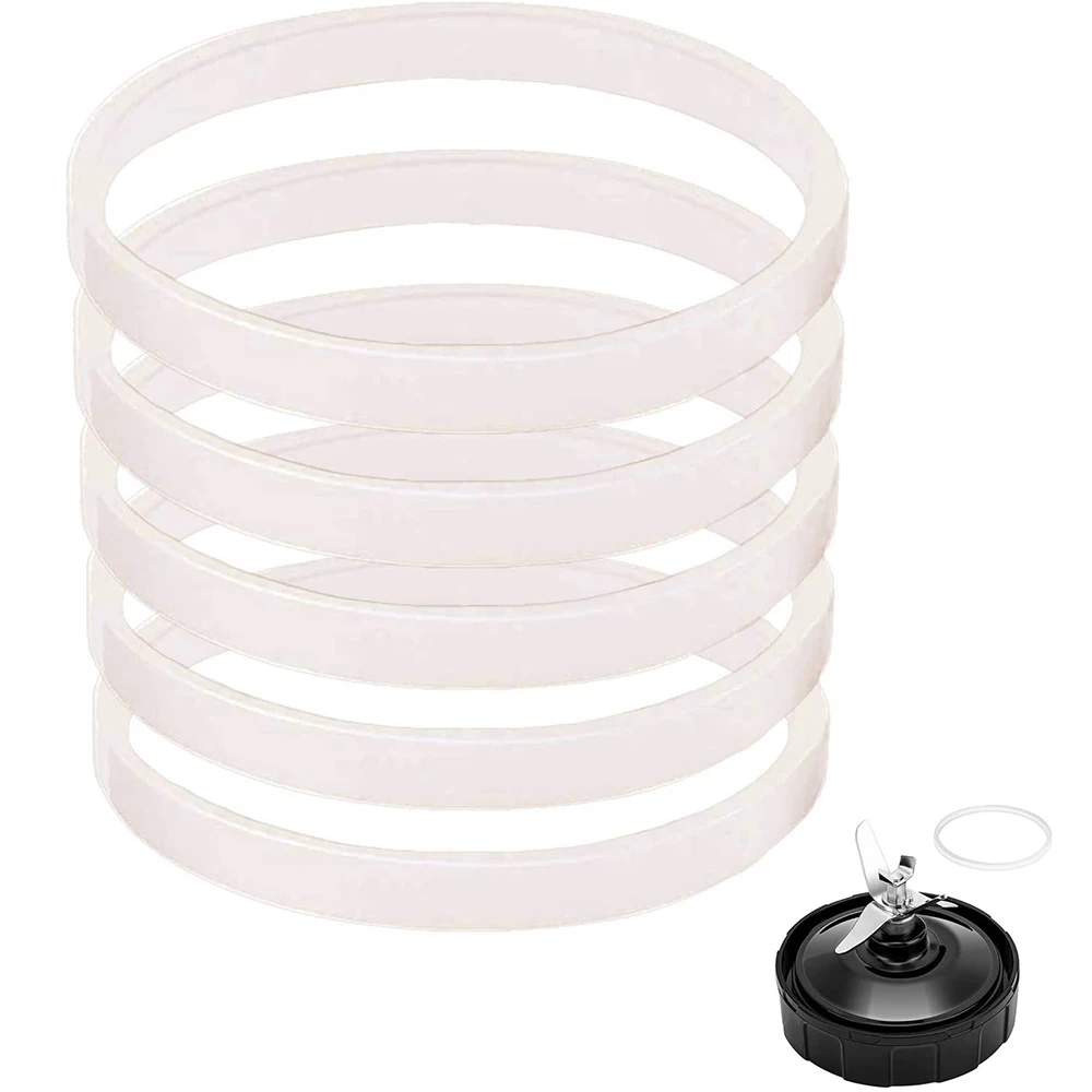 Gaskets White Rubber Sealing O-Ring Replacement Part for Nutri Ninja Blender Model BL455, BL455-30, BL 580