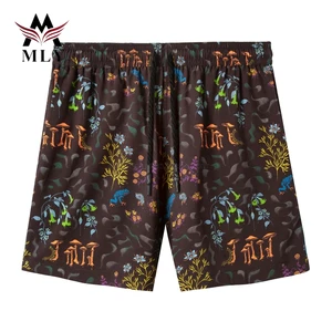 New Arrival Pint Sport Quick Dry Men Custom Beach Shorts Pocket With Drawstring Swimsuit Men