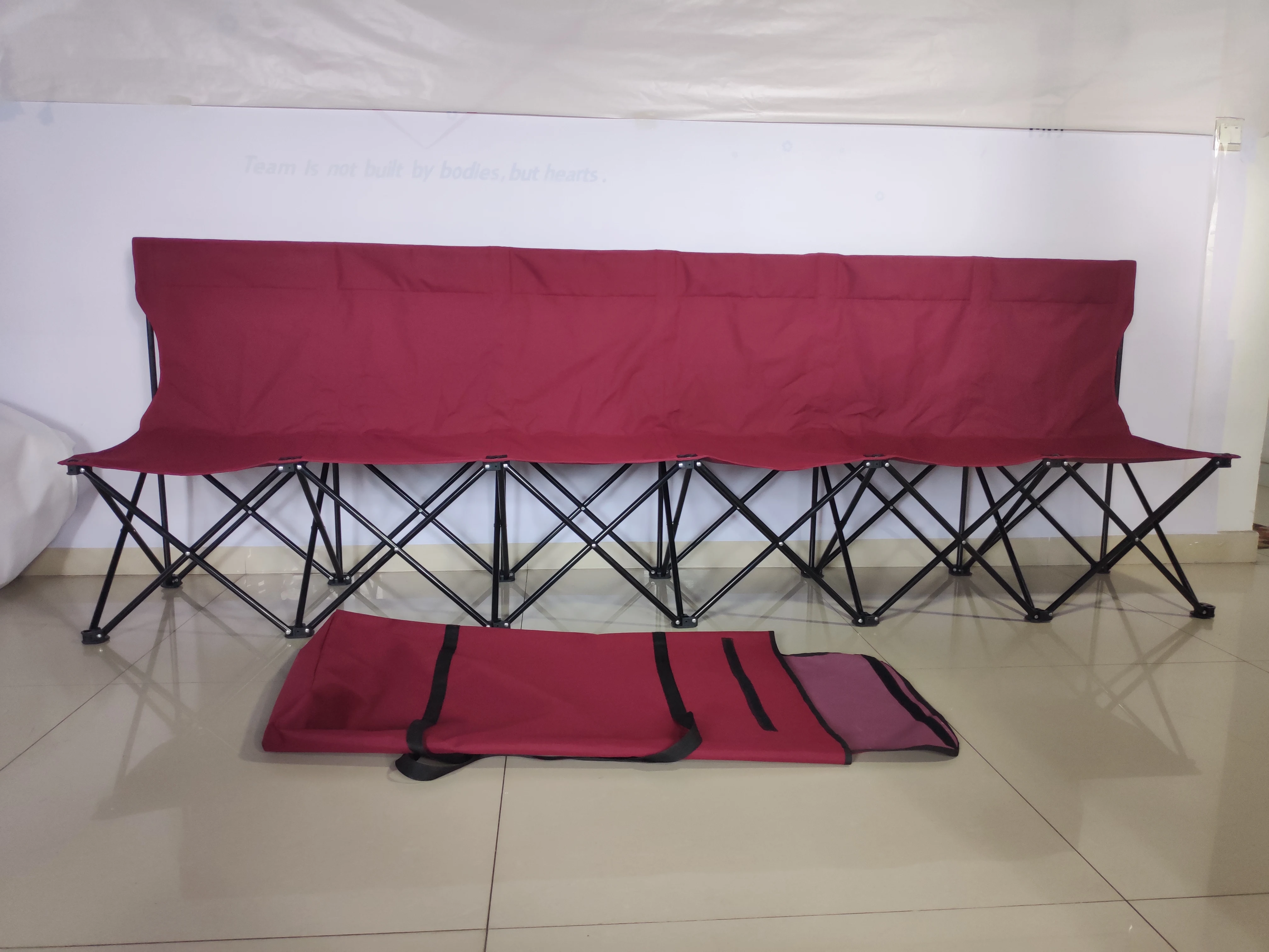 Comfortable Creative Outdoor 6 Seat Person Backpack Folding Bench Chairs Adjustable Foldable Canvas Camping Sport Chairs