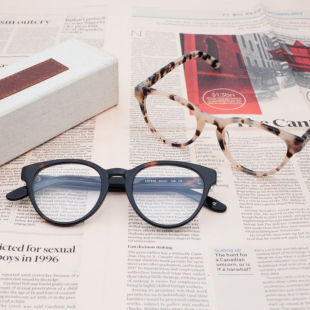 Designer Handmade Acetate Glasses Factory Direct OEM High Quality Custom logo Acetate Optical Frame Eyeglasses