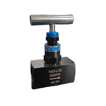 1/2" High Pressure Needle Valve Female Thread 6000psi 316L Stainless Steel Pressure Gauge Needle Globe Valve