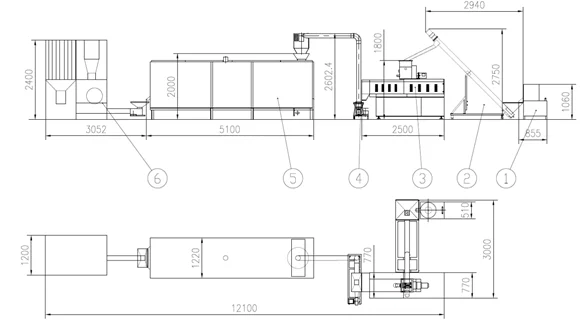 Double extruded Breakfast baby infant grain instant Cereal nutritional powder food making machine equipment production line