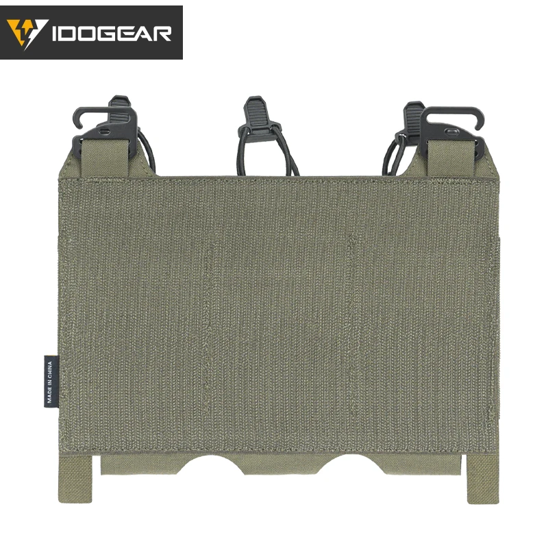 Pochettes Tactiques IDOGEAR Triple Chargeur 5.56 – Carbone/élastique – RG