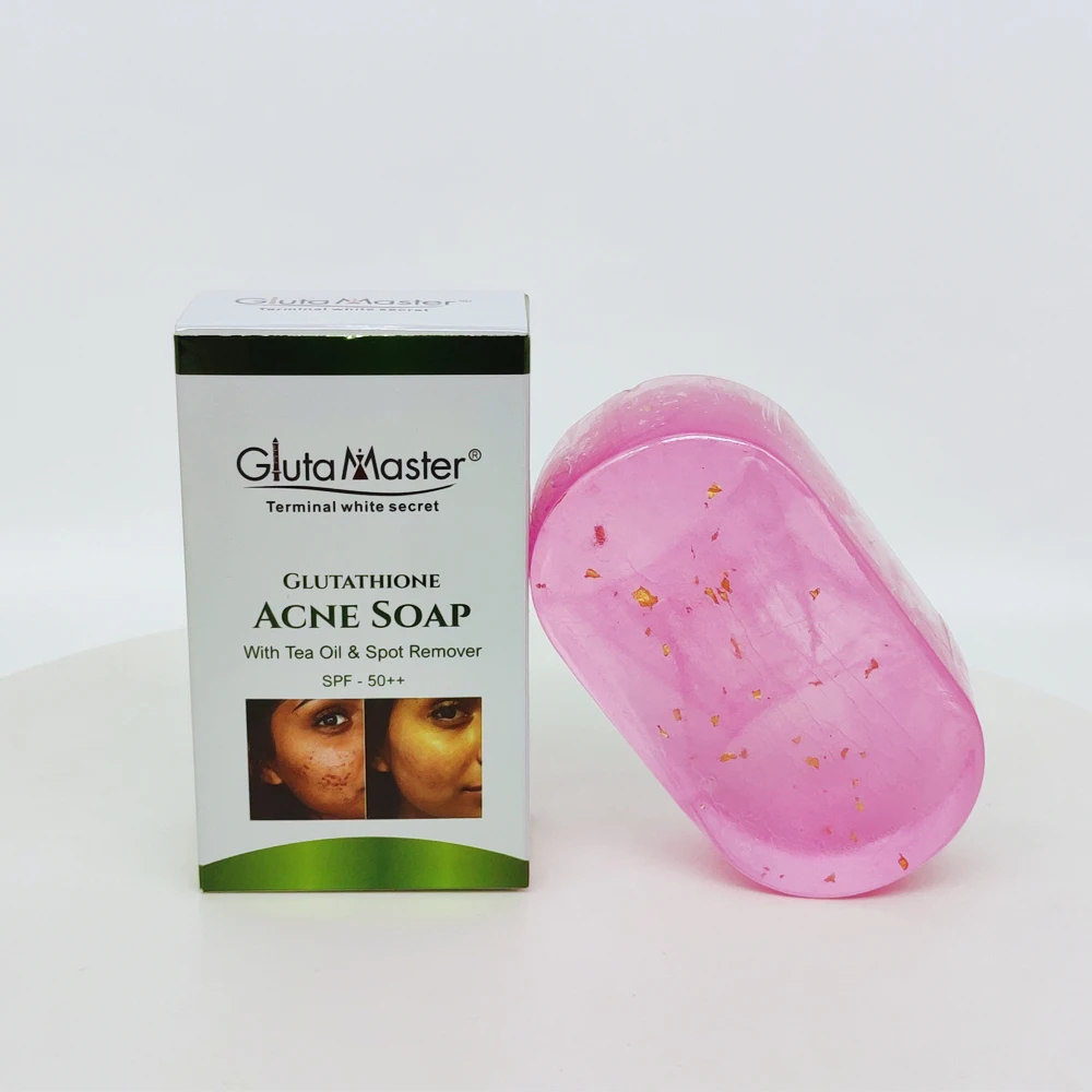 glutathione soap for pimples Gluta Master Whitening Glutathion Acne Soap With Tea Oil & Spot Remover Spf-50++ Face Body Toilet Soap Number of Sessions:2 Do B12 Shots Expire Skin Nutrition