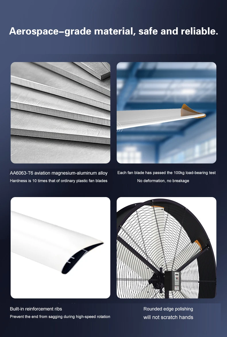 Industrial Hvls Exhaust Fan, Portable, 1.25m - detail 12