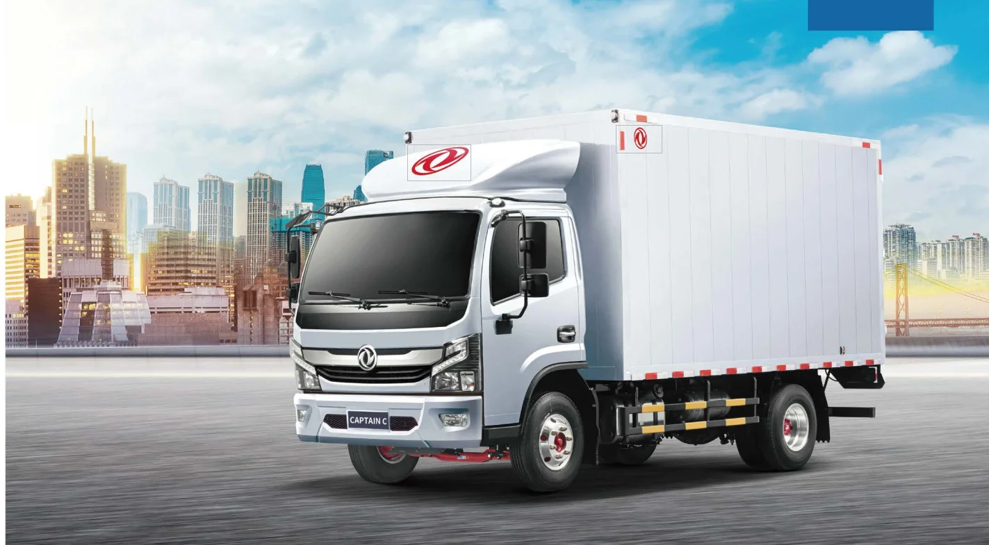 Dongfeng Captain C Euro 2 5 6 New Diesel Light Truck Cargo Van 4L Engine Capacity Automatic Manual Transmission 4x2 Drive Wheel