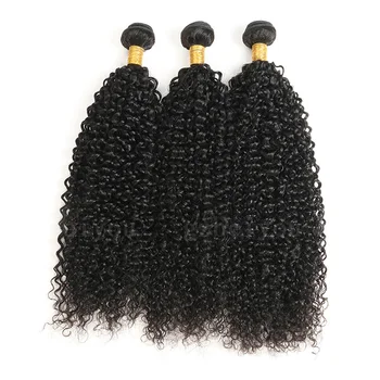 Unprocessed Wholesale Burmese Curly Hair Bundles, Cuticle Aligned Hair Weave