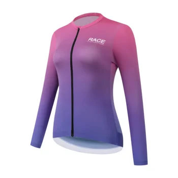 JS Women's Italy MITI Fabric Long Sleeve Customized Cycling Jersey Bicycle Apparel