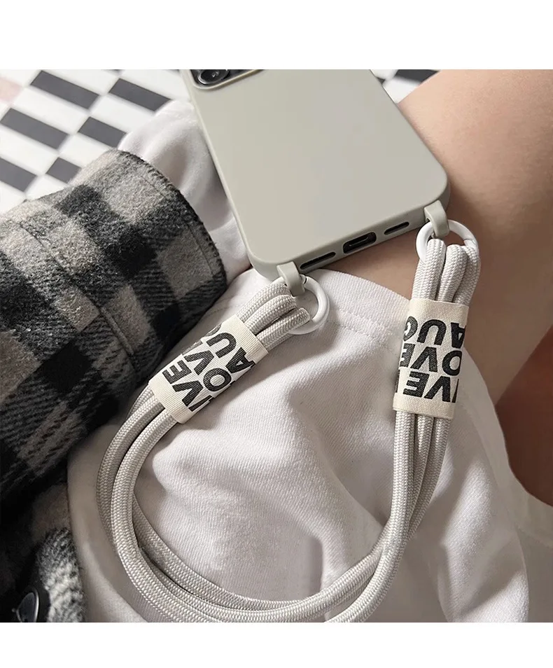 Suitable For IPhone 15 Phone Case New Crossbody Strap Iphone 14 Pro Max Niche High Sensitivity_voghion.com
