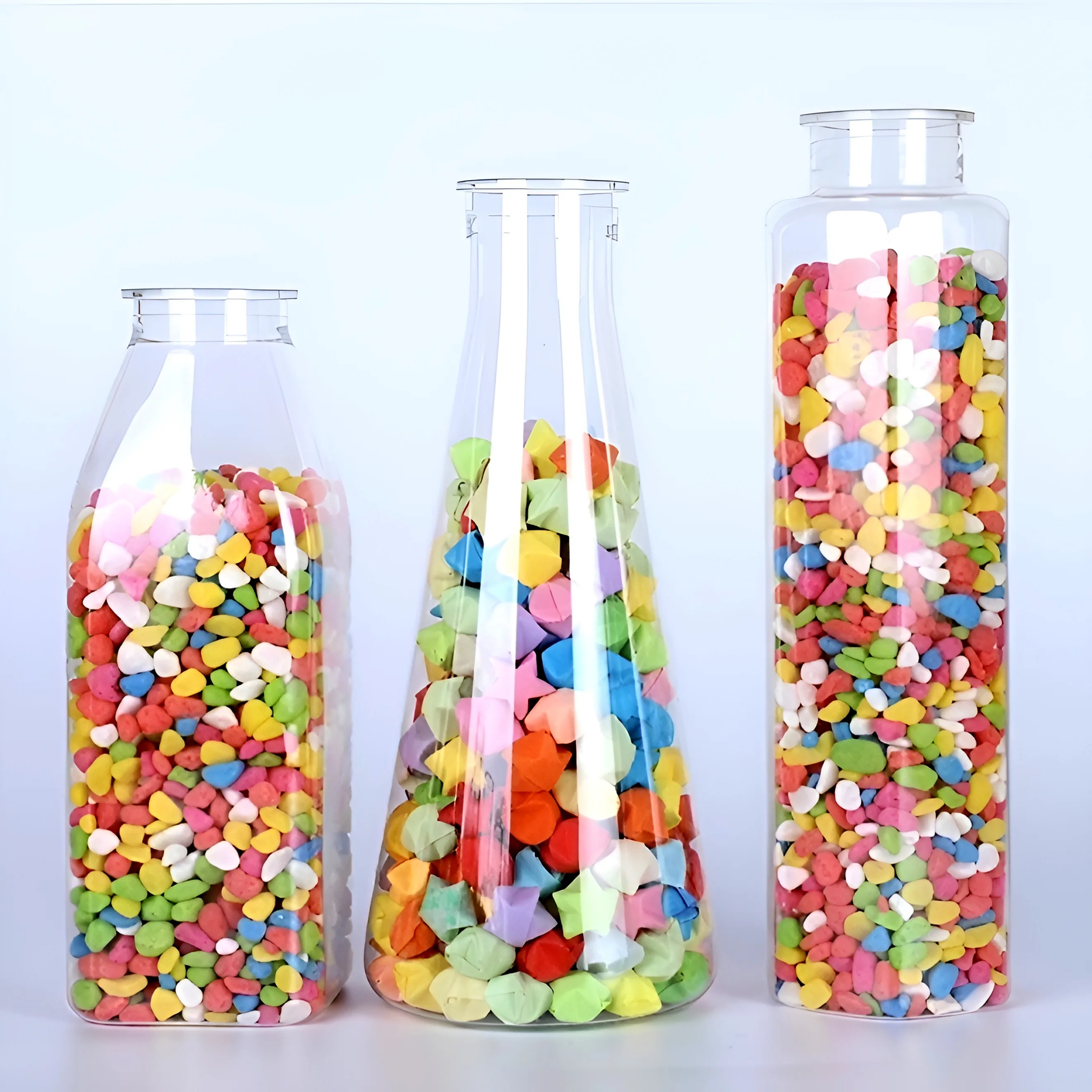 150ml 300ml 350ml 500ml Pet Plastic Bottle Empty Sweet Candy Plastic ...