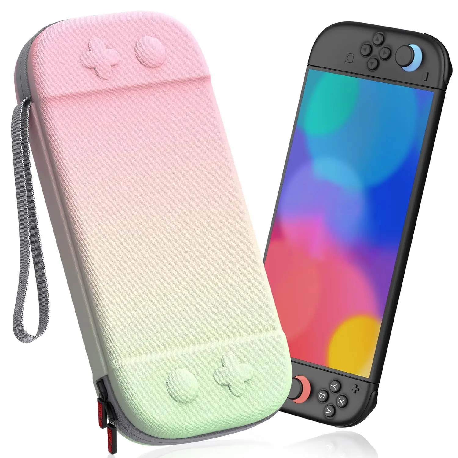 Slim Carrying Case for Nintendo Switch 2 2025 Travel Hard Shell Case with 12 Game Card Slots Protective Bag Games Accessories