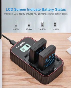 KingMa Portable Camera Li-ion Battery EN-EL14 Packs and Usbs Charging Charger for Nikon Camera detail image