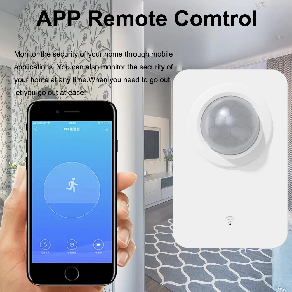Wifi Ceiling Human Body Motion Sensor for Home Security