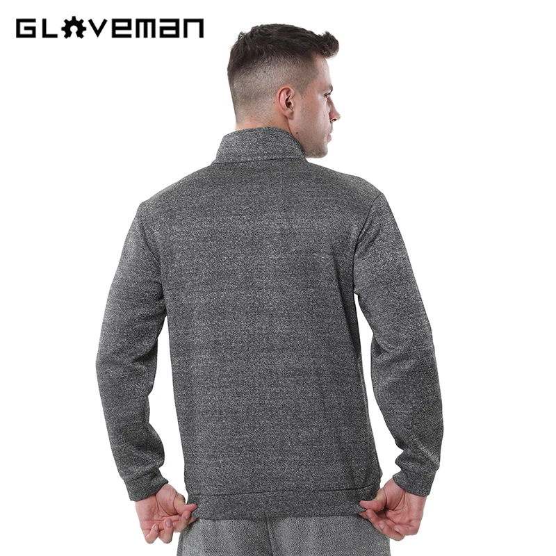 GLOVEMAN Autumn Warm Grey Level 5 Anti Cut Knife Resistant Personal Protective Equipment Civil Protection Stab Proof Coat Jacket