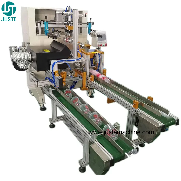 Paper Cup Silk Screen Printing Machine Full Automatic Loading Pet Pp