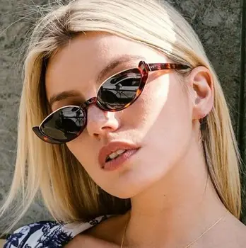 Retro Small Half Frame Sunglasses Women Sun Glasses Trendy Modern Eyewear Fashion Luxury Brand Designer Shades
