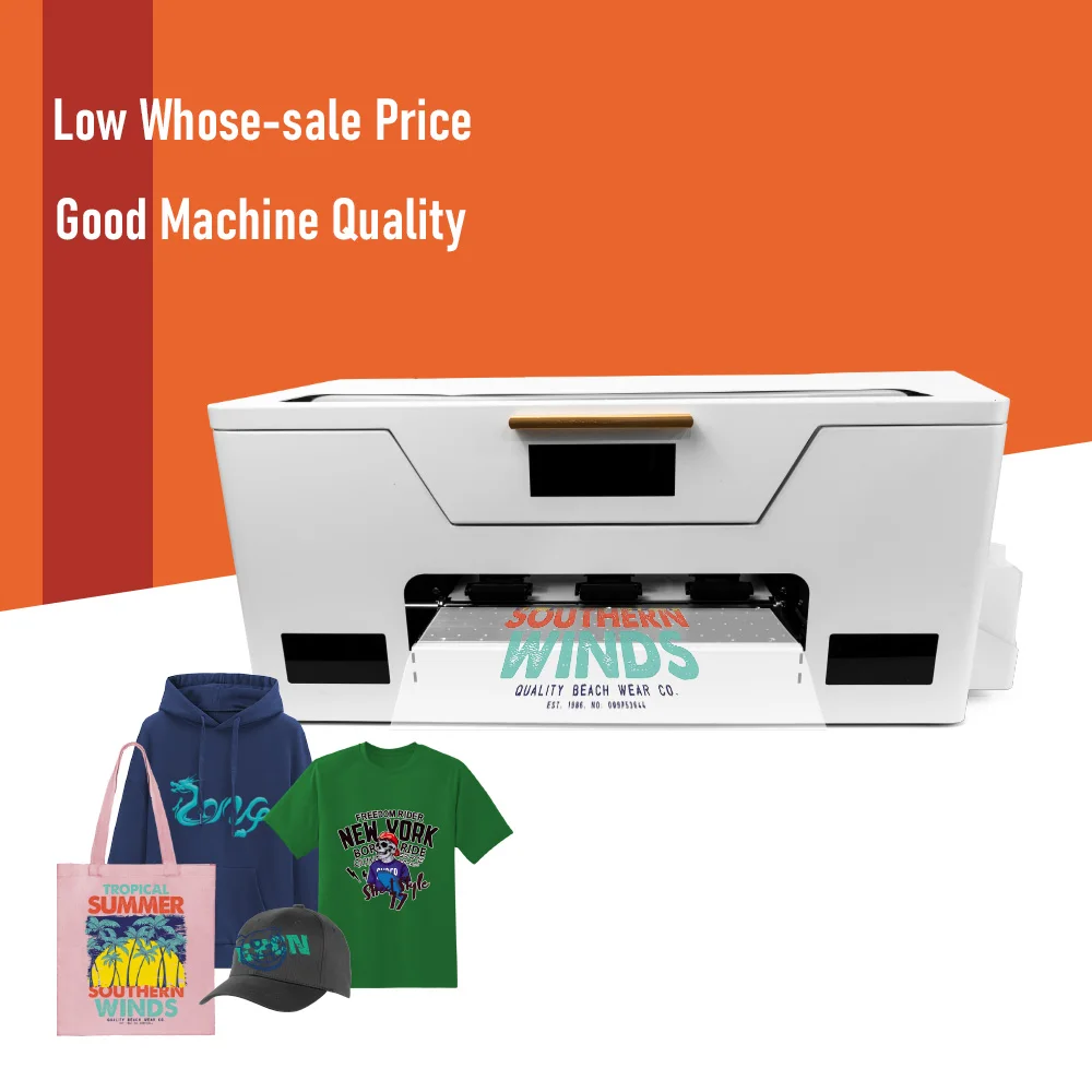 Brand New Full-Automatic DTF Printer A3/A4 Size Epson XP600 Print Head Stainless Steel 1 Year Warranty
