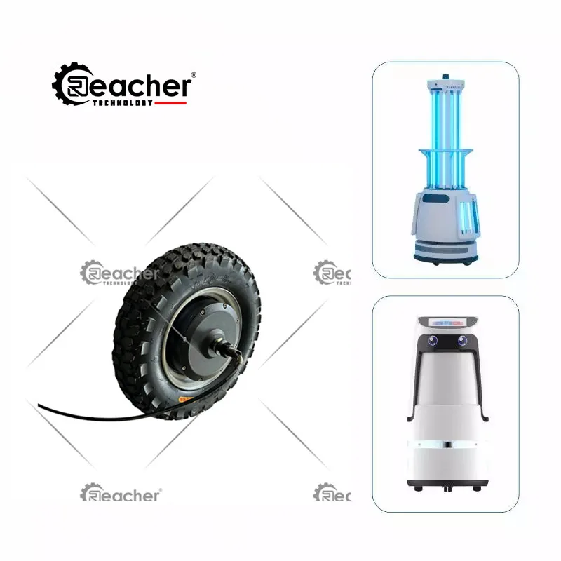 Reacher 48v 1000w Brushless Hub Motor Electric Car Wheel Robot Agv Hub