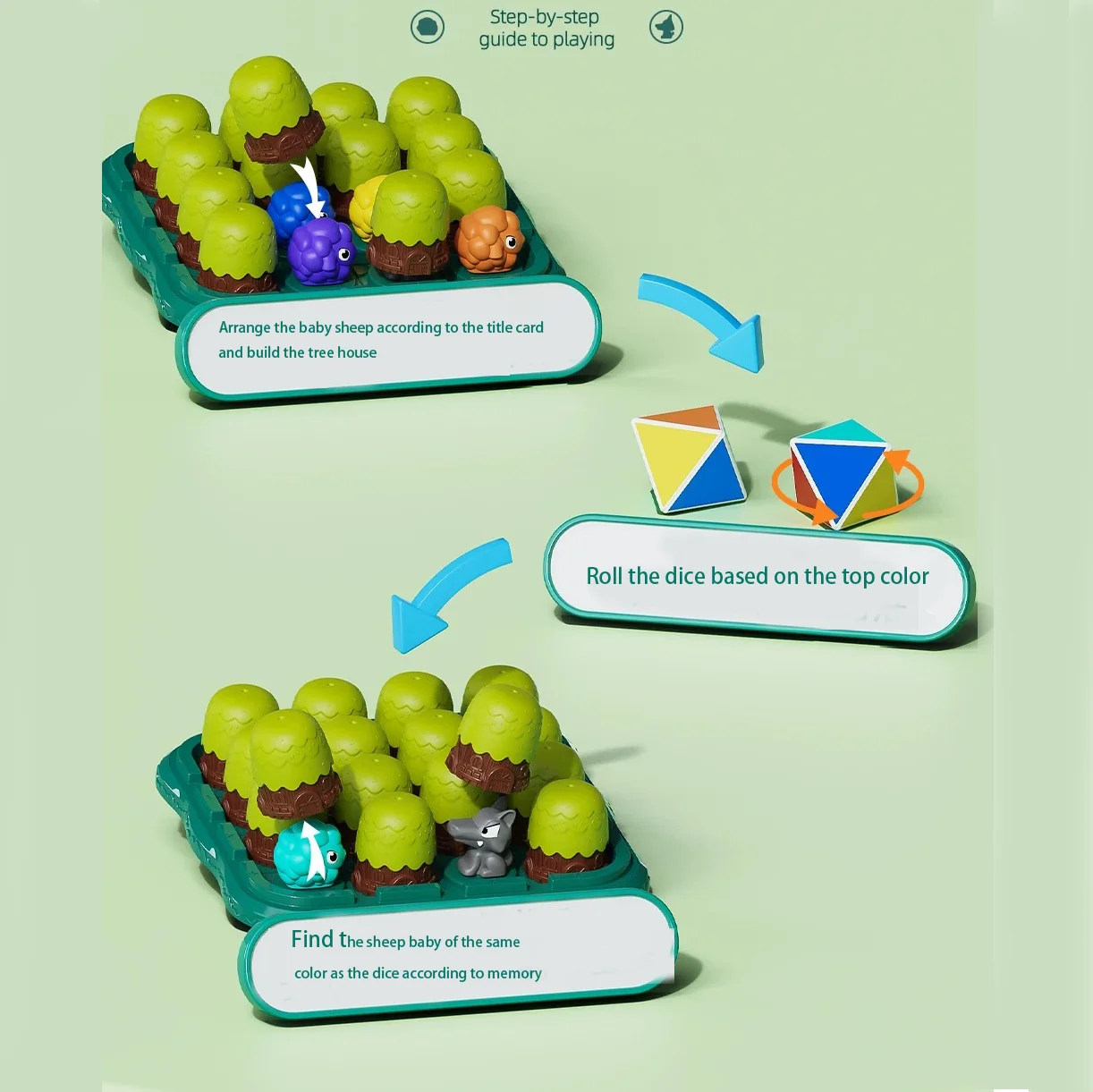 Upgrade Memory Match Brain Teaser Logical the Sheep Defense Children's Logic Educational Maze Games Toys for Kids Toys and Games
