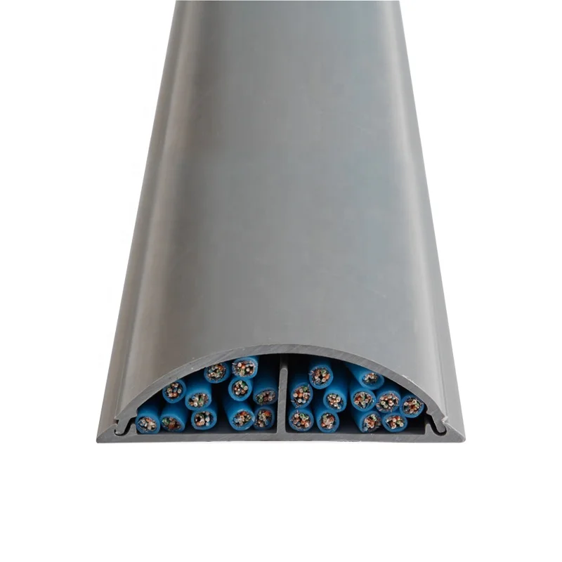 Factory High-quality Customized Curved PVC Trunk Cable Invisible Anti-stepping Semicircular Trunking