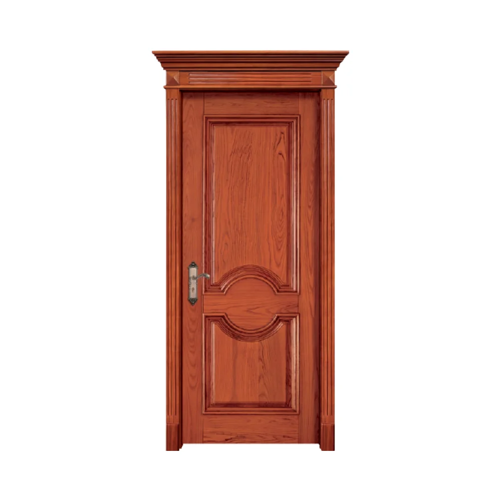 European-Style Modern Teak Wood Door for Interior Design for Bedrooms Villas Apartments Living Rooms