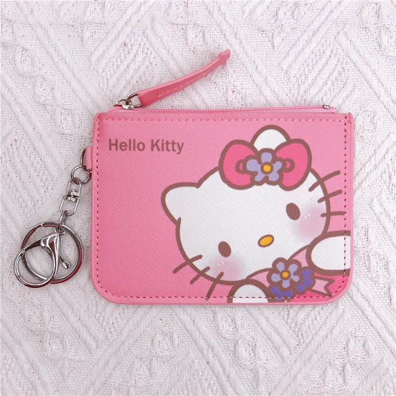 Cute Kuromi Melody Pochacco Cinnamoroll Pu Leather Card Purse Money ...